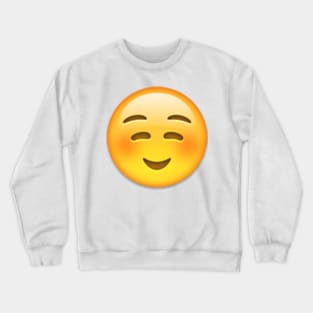white smiling face Crewneck Sweatshirt